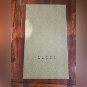 Gucci Olive Green Patterned Shoe Box